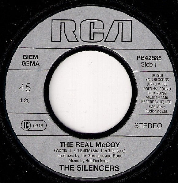 The Silencers : The Real McCoy (7", Single)