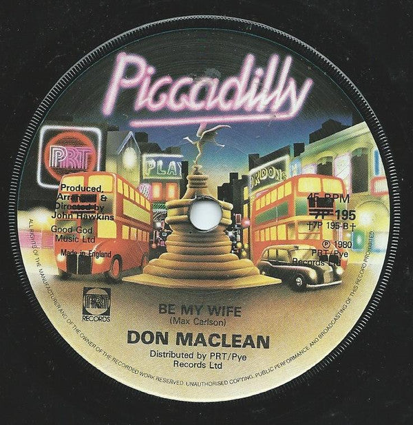 Don MacLean : California Gold (7", Single)