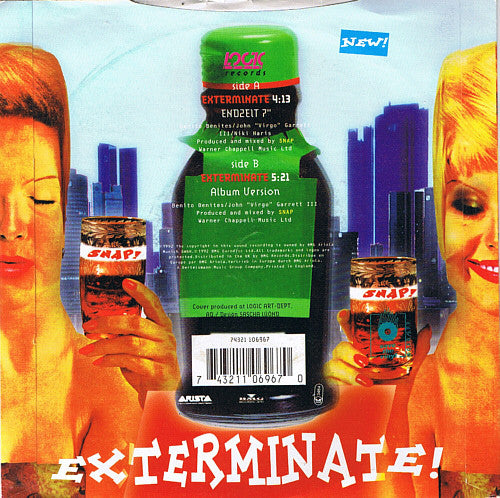 Snap! Featuring Niki Haris : Exterminate! (7", Single)