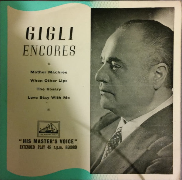 Beniamino Gigli : Gigli Encores (7", EP)