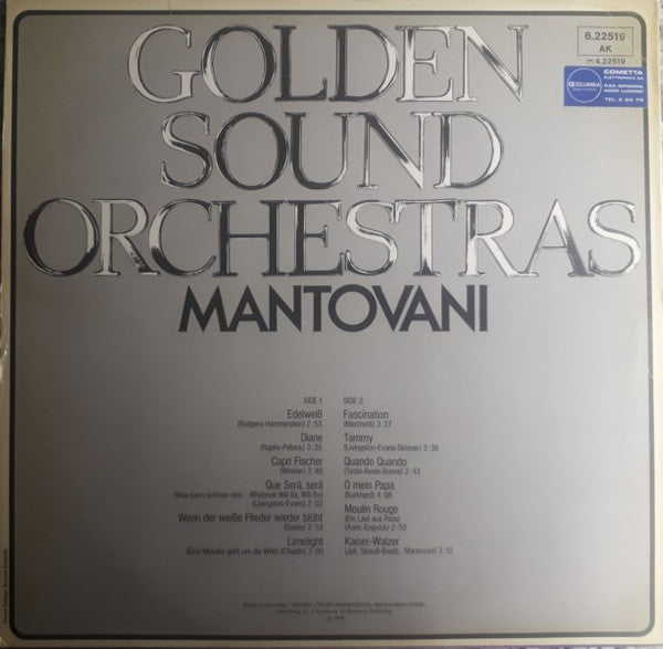 Mantovani : Golden Sound Orchestras (LP, Comp)