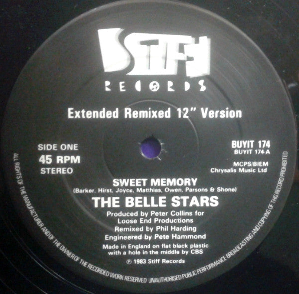 The Belle Stars : Sweet Memory (Extended Remixed 12" Version) (12")
