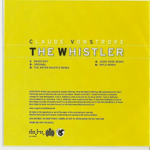 Claude VonStroke : The Whistler (CDr, Promo)