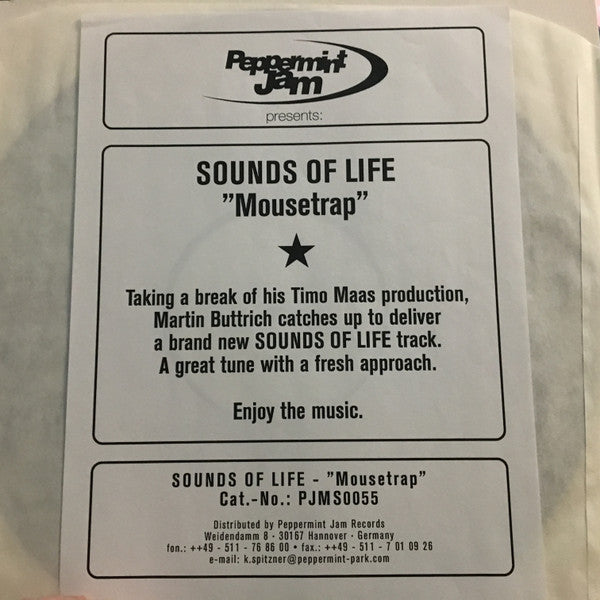 Sounds Of Life : Mousetrap (12", Promo, W/Lbl)