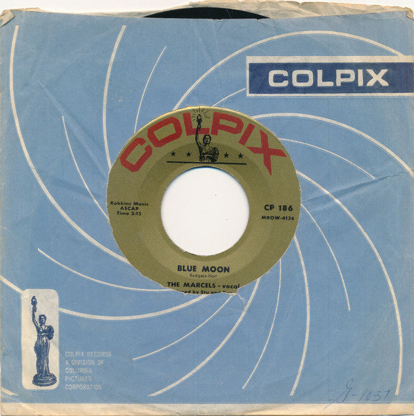 The Marcels : Blue Moon / Goodbye To Love (7", Single, Roc)