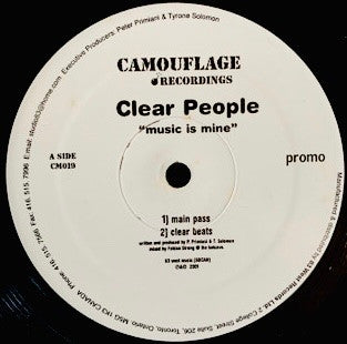 Clear People : Music Is Mine (12", Promo)