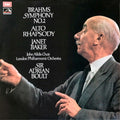 Johannes Brahms, Janet Baker And John Alldis Choir With London Philharmonic Orchestra, Sir Adrian Boult : Symphony No.2 / Alto Rhapsody (LP, RP)