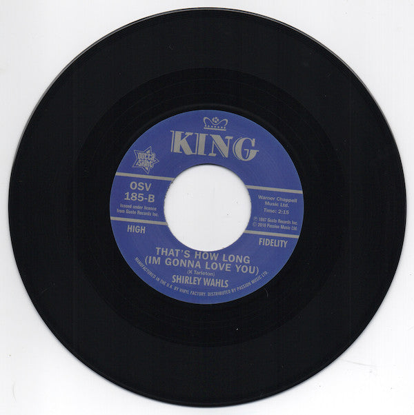 Shirley Wahls : Why Am I Crying / That's How Long  (I'm Gonna Love You) (7", RE)