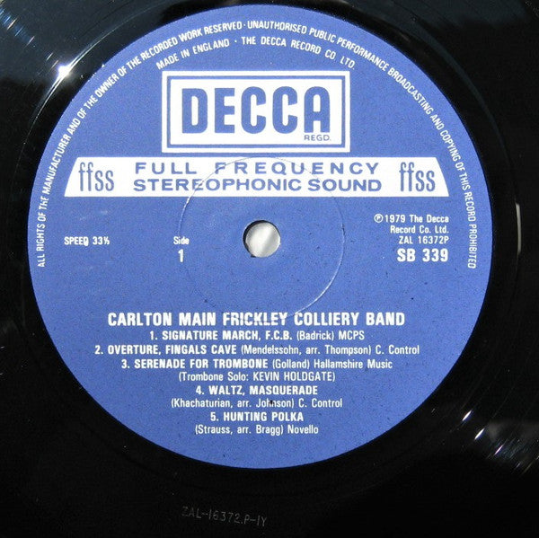 Carlton Main Frickley Colliery Band : Carlton Main Frickley Colliery Band (LP, Album)
