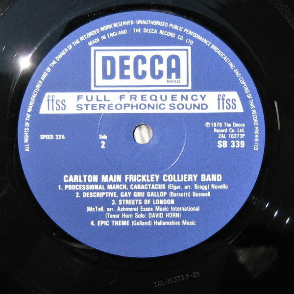 Carlton Main Frickley Colliery Band : Carlton Main Frickley Colliery Band (LP, Album)