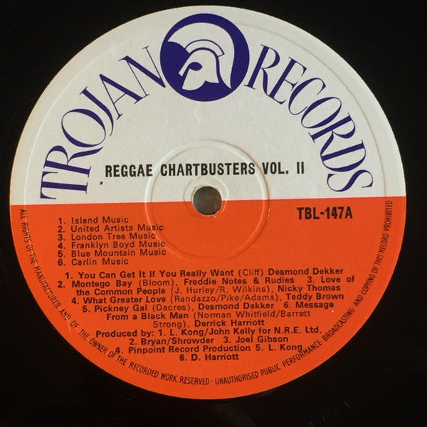 Various : Reggae Chartbusters Vol Two (LP, Comp)