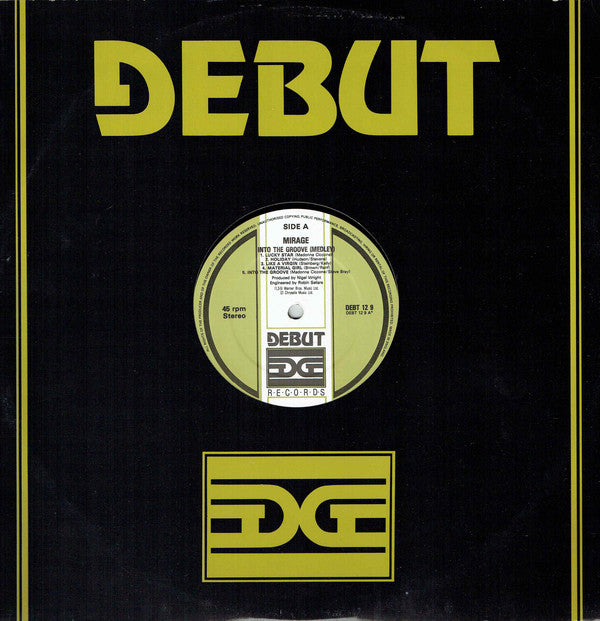 Mirage (12) : Into The Groove (Medley) (12")