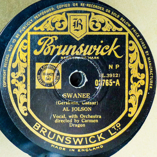 Al Jolson : Swanee / April Showers (Shellac, 10", NP )
