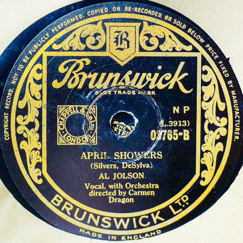 Al Jolson : Swanee / April Showers (Shellac, 10", NP )