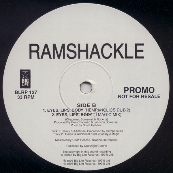 Ramshackle : Eyes, Lips, Body (12", Promo)