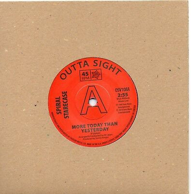 Spiral Starecase : More Today Than Yesterday / Baby What I Mean (7", Single, Mono, Promo, RE)