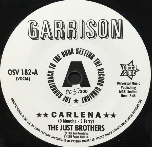 Just Brothers / The Honey Bees (4) : Carlena  / Let's Get Back Together (7", Single, Promo, Sol)