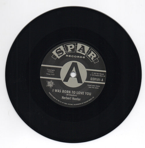 Herbert Hunter / The Jades (12) : I Was Born To Love You / I Know That Feelin (7", Promo)