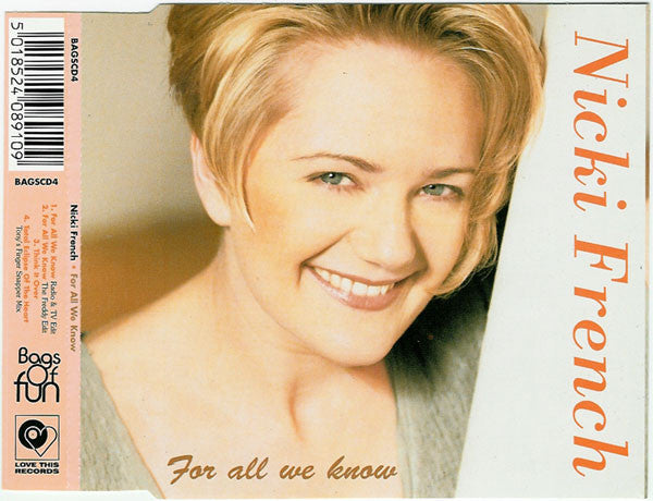 Nicki French : For All We Know (CD, Single)