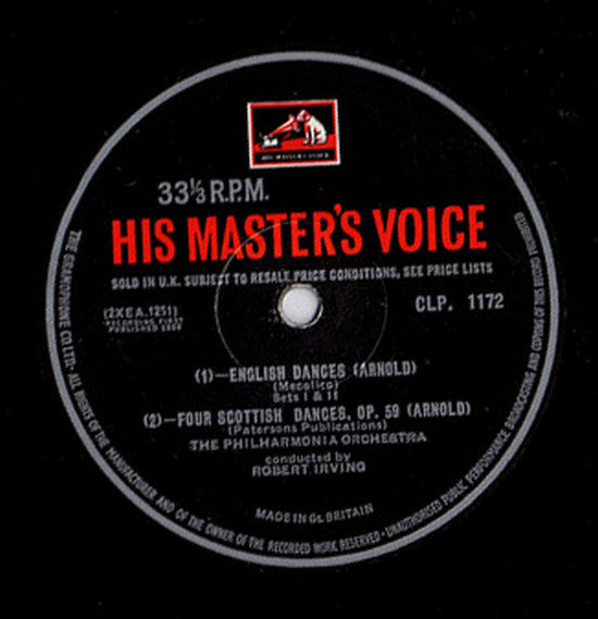 Malcolm Arnold - Benjamin Britten : English Dances / Four Scottish Dances / Matinees Musicales / Soiress Musicales (LP, Mono, RE)