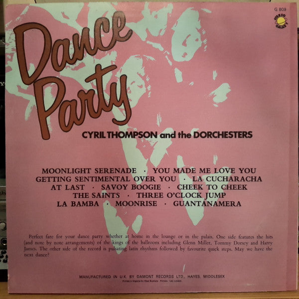 Cyril Thompson And The Dorchesters : Dance Party (LP, Album)