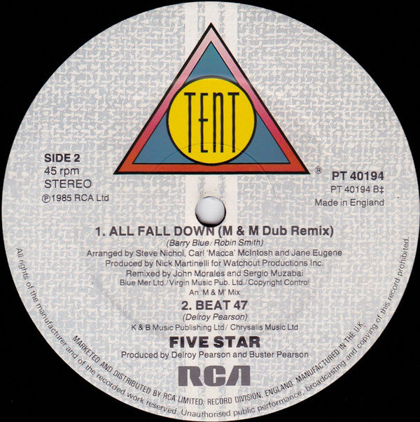 Five Star : Let Me Be The One (12")