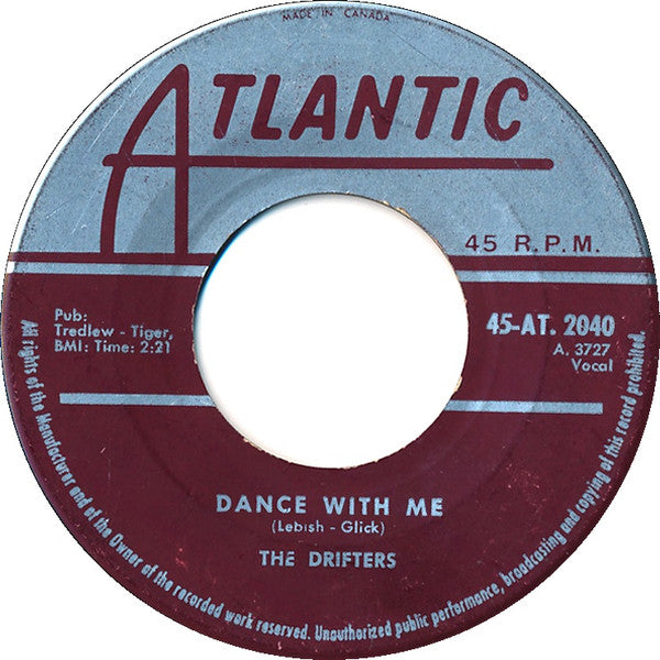 The Drifters : Dance With Me (7", Single)