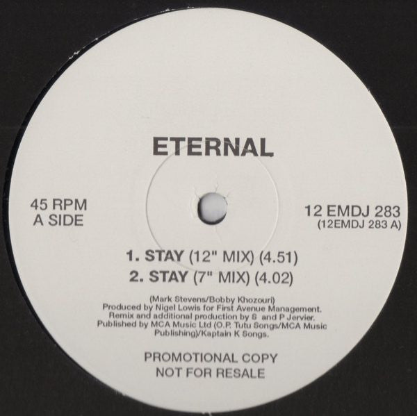 Eternal (2) : Stay (12", Single, Promo)
