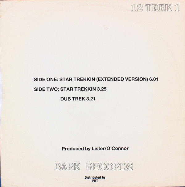 The Firm : Star Trekkin' (12", Single, Whi)