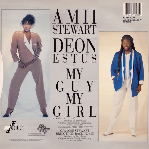 Amii Stewart & Deon Estus : My Guy My Girl (12")