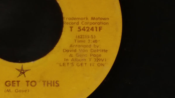 Marvin Gaye : Come Get To This / Distant Lover (7", Single)