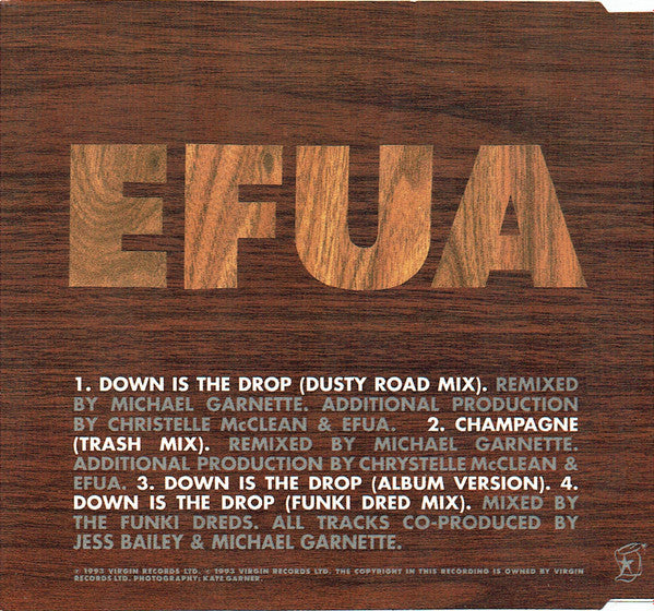 EFUA : Down Is The Drop (CD, Single)