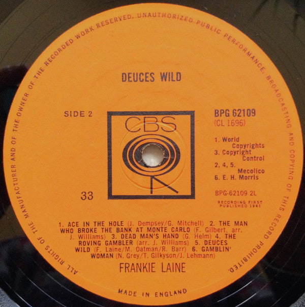 Frankie Laine : Deuces Wild (LP, Album, Mono, RE)