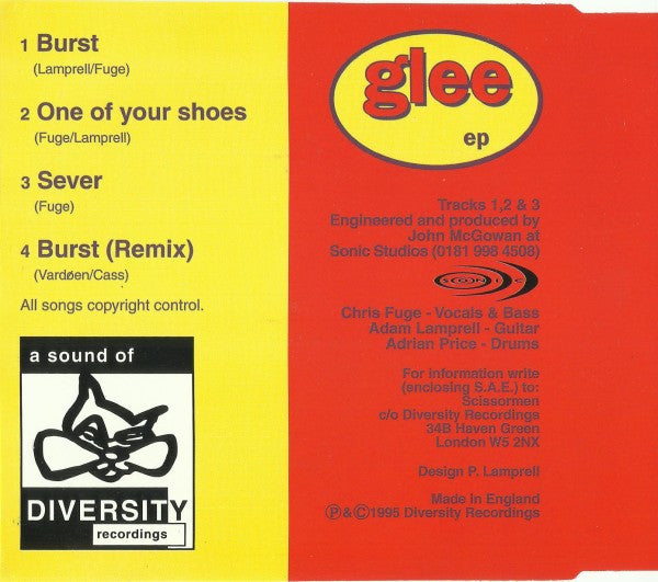 Scissormen : Glee EP (CD, EP)