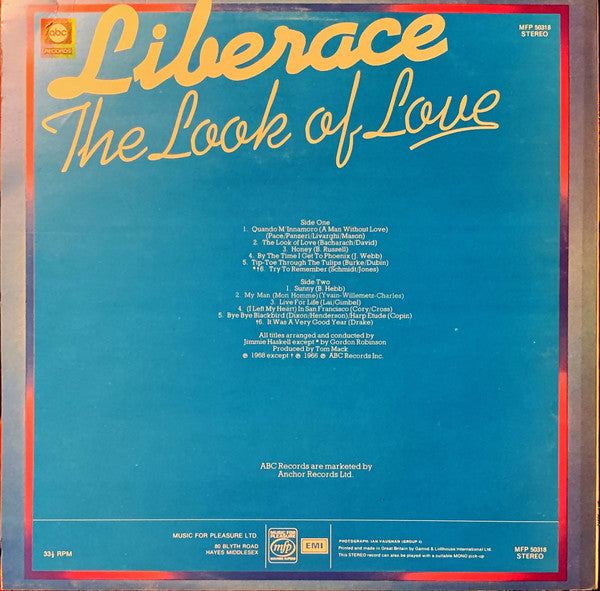 Liberace : The Look Of Love (LP, RE)