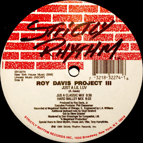 Roy Davis Jr. : Clap Your Hands / Just A Lil Luv (12")