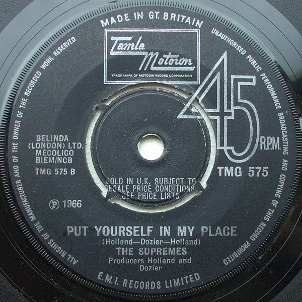 The Supremes : You Can't Hurry Love (7", Single, RP)