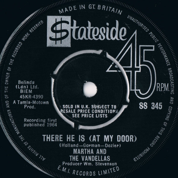 Martha Reeves & The Vandellas : Dancing In The Street (7", Single)
