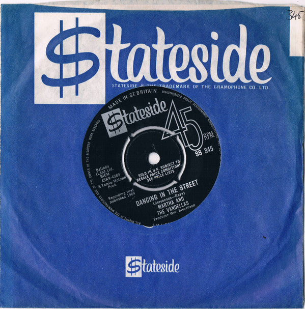 Martha Reeves & The Vandellas : Dancing In The Street (7", Single)