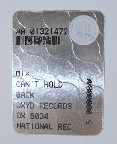 Mr. Oxx Feat. Janet Gray : Can't Hold Back (12", Promo, W/Lbl)