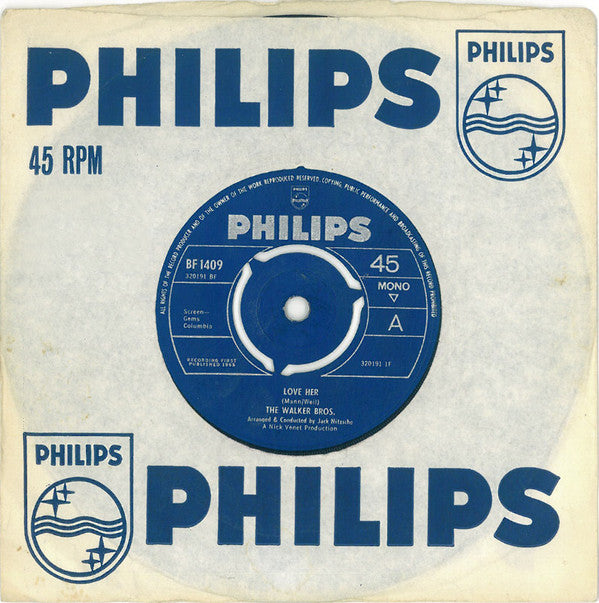The Walker Brothers : Love Her (7", Single, Mono)