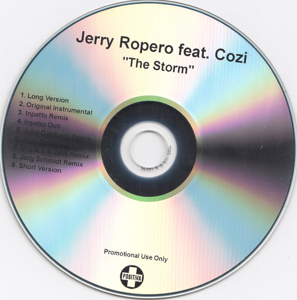 Jerry Ropero Feat. Cozi : The Storm (CDr, Promo)