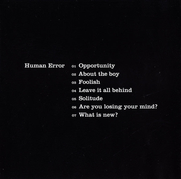 Atlantic Dash : Human Error (CD, MiniAlbum)