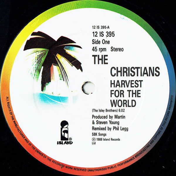 The Christians : Harvest For The World (12", Single)