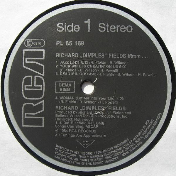 Richard 'Dimples' Fields : Mmm ... (LP, Album)