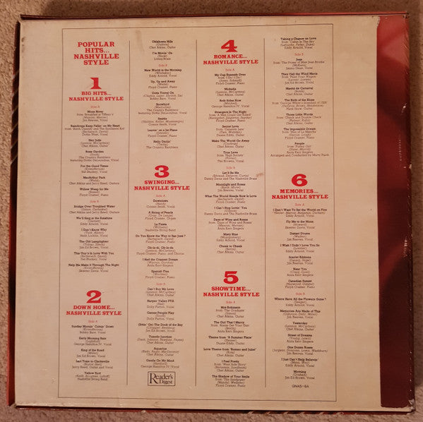 Various : Popular Hits Nashville Style (6xLP, Box)