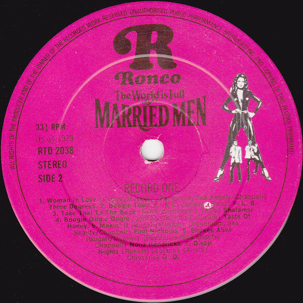 Various : The World Is Full Of Married Men, Disco Hits From The Film Soundtrack (2xLP, Album, Comp)
