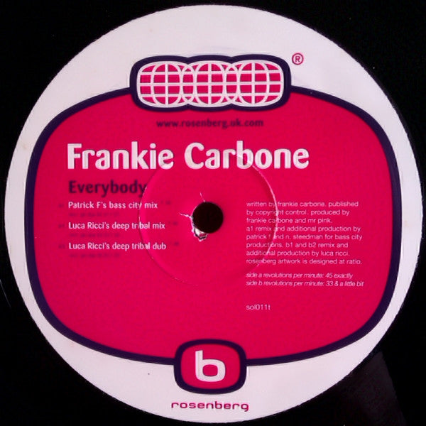 Frankie Carbone : Everybody (12")