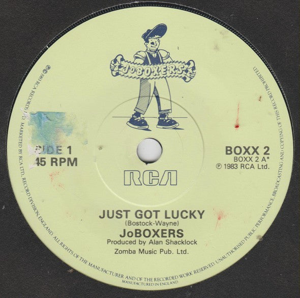 JoBoxers : Just Got Lucky (7", Single, No )