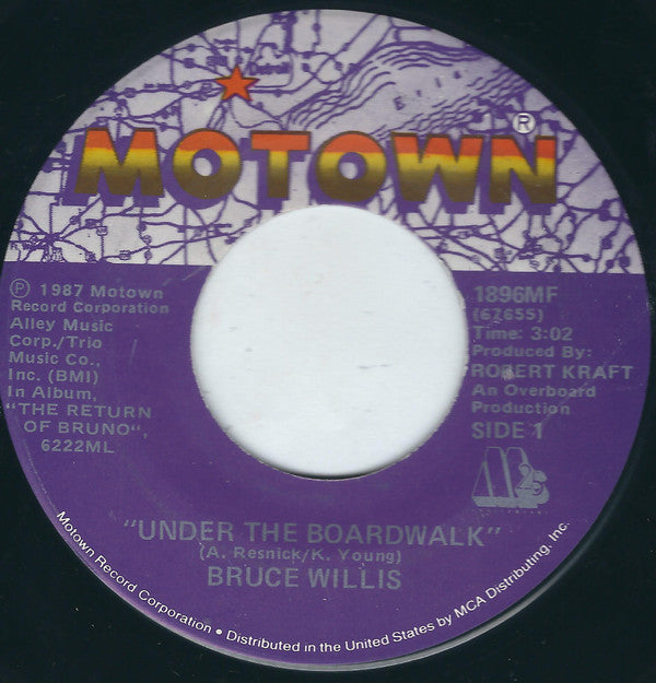 Bruce Willis : Under The Boardwalk (7")